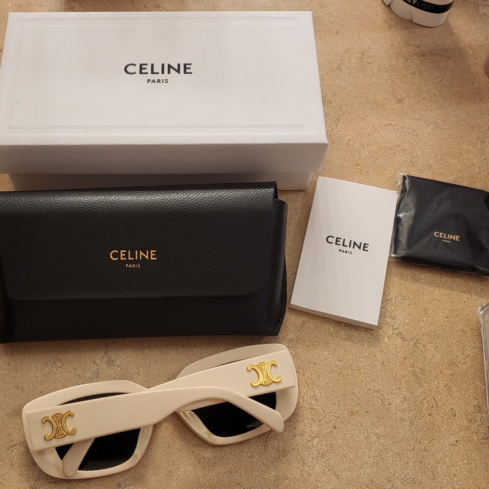 CELINE SUNGLASSES IVORY